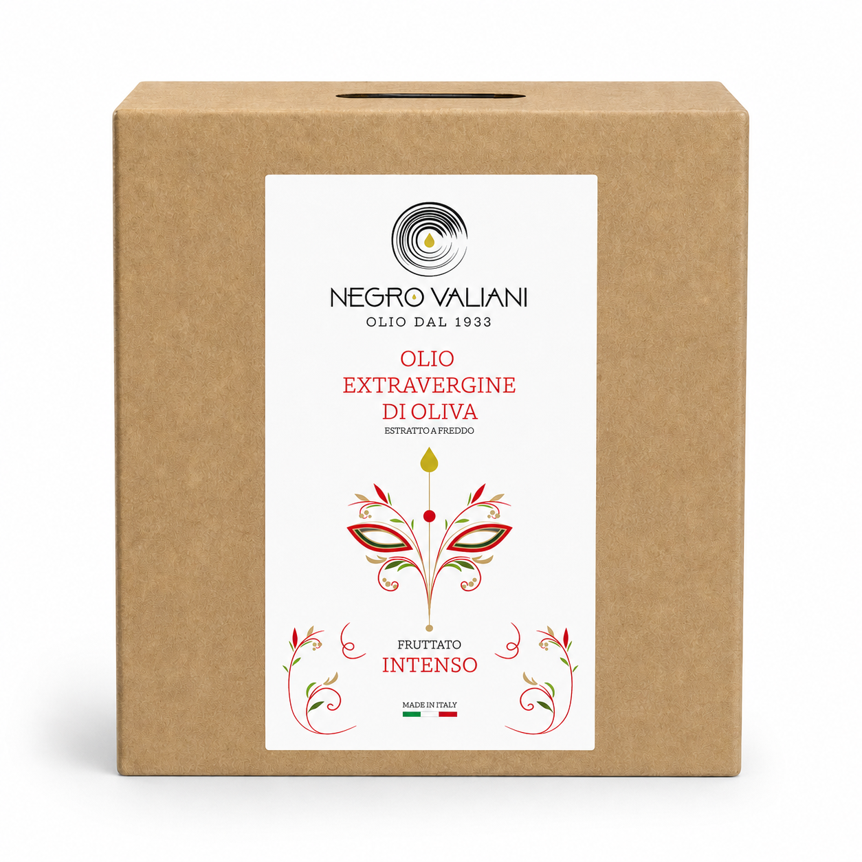 BIB 5L Intenso_sfondo_bianco Olio EVO Fruttato Intenso Abolea - 5 L - Bag in Box - immagine 1
