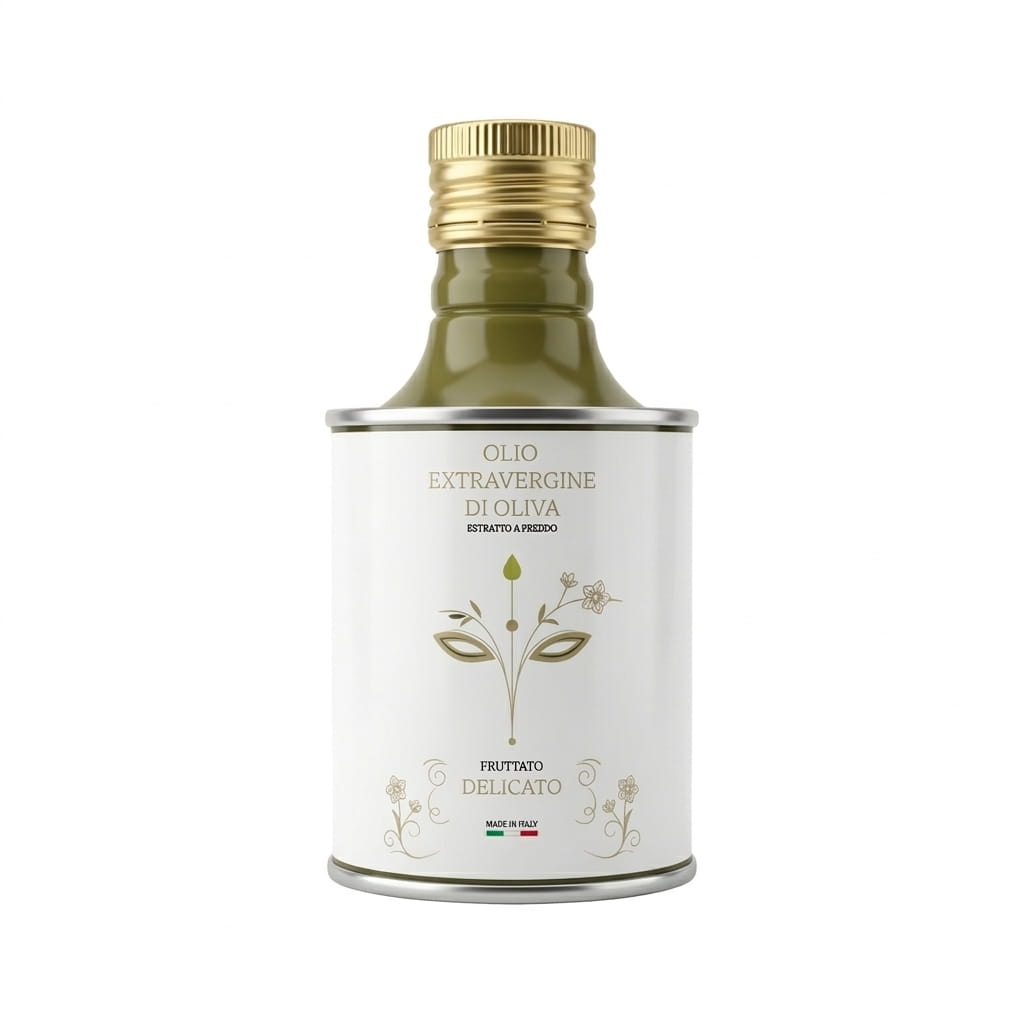 Extratop DEL 25 Olio EVO 100% Italiano Fruttato Delicato Abolea - 0,25 L - Bottiglia in alluminio - immagine 1